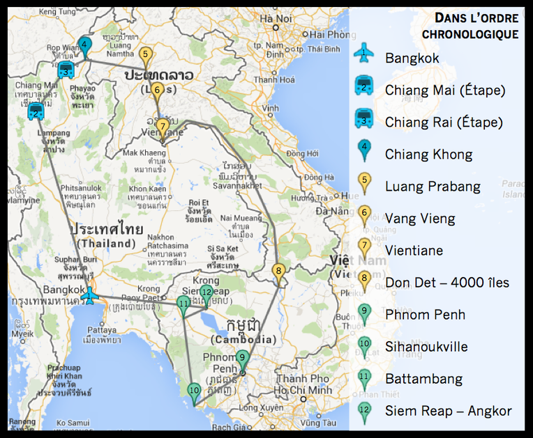 Trousse à pharmacie de voyage au Vietnam, Cambodge et Laos